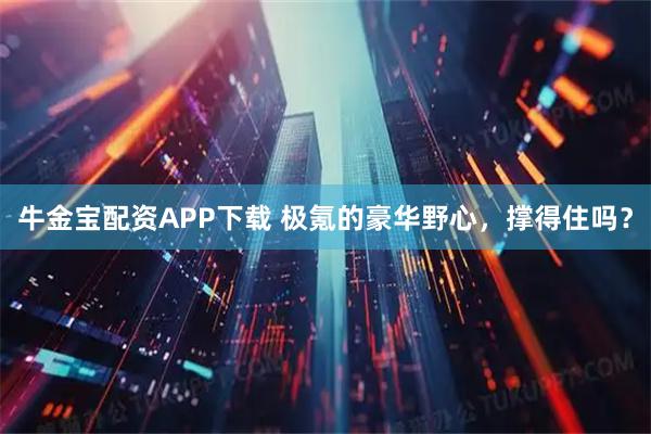 牛金宝配资APP下载 极氪的豪华野心，撑得住吗？